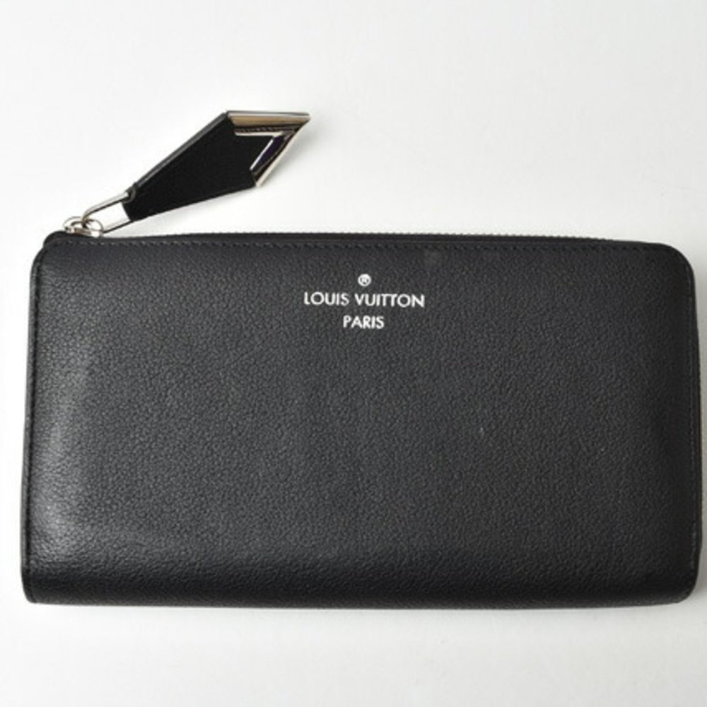 Louis Vuitton M2201-48-lv Veau Cachemire Leather Coin Purse/coin Case Black - Picture 2 of 13